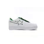 A Bathing Ape Bape Sta Low White Green edge 1J30-191-017