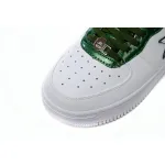 A Bathing Ape Bape Sta Low White Green edge 1J30-191-017