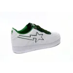 A Bathing Ape Bape Sta Low White Green edge 1J30-191-017