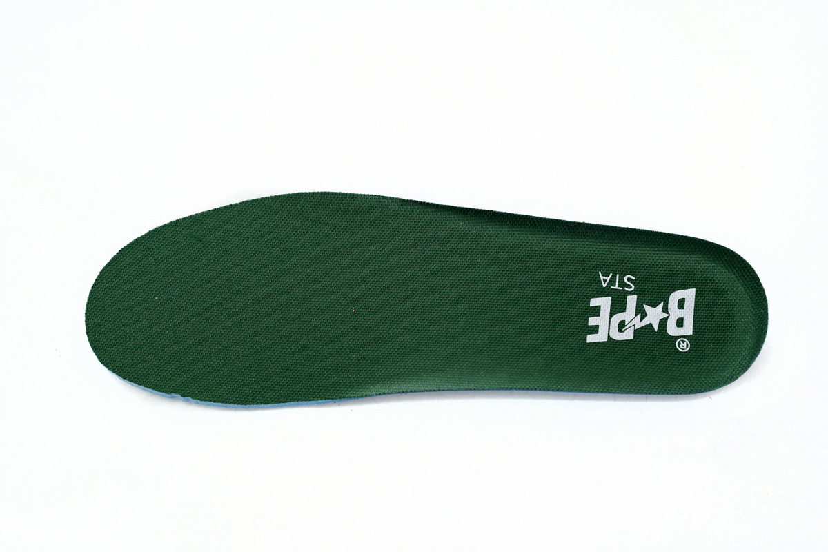 A Bathing Ape Bape Sta Low White Green edge 1J30-191-017