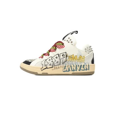  LANVIN White Black Painted 01