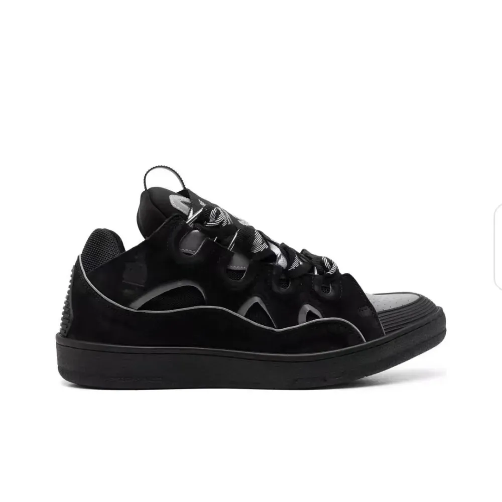 Lanvin Curb Sneaker Black Grey FM-SKRK11-REFL-P2210