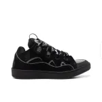 Lanvin Curb Sneaker Black Grey FM-SKRK11-REFL-P2210