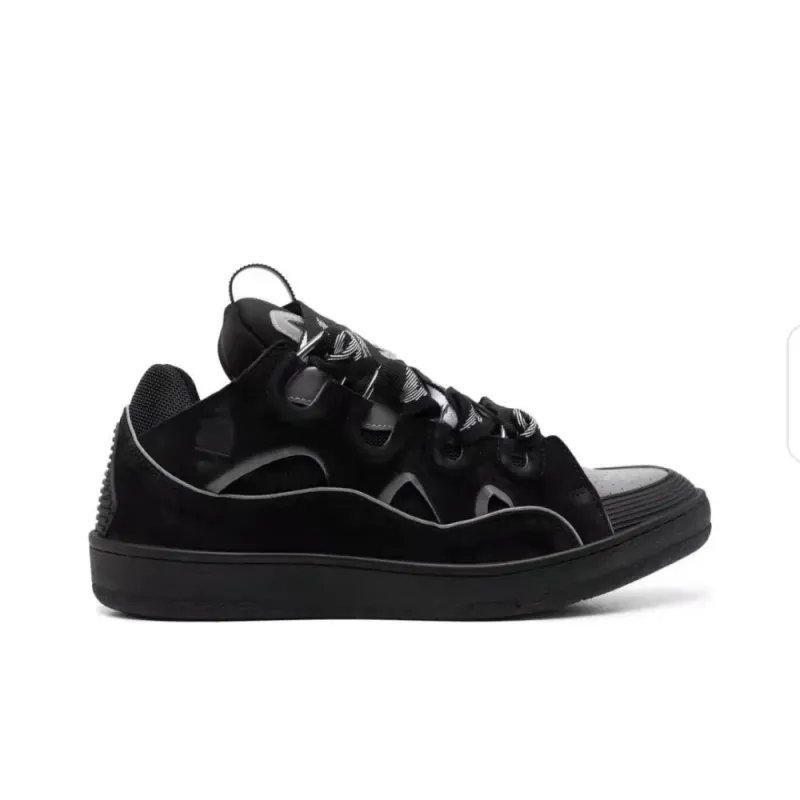 Lanvin Curb Sneaker Black Grey FM-SKRK11-REFL-P2210