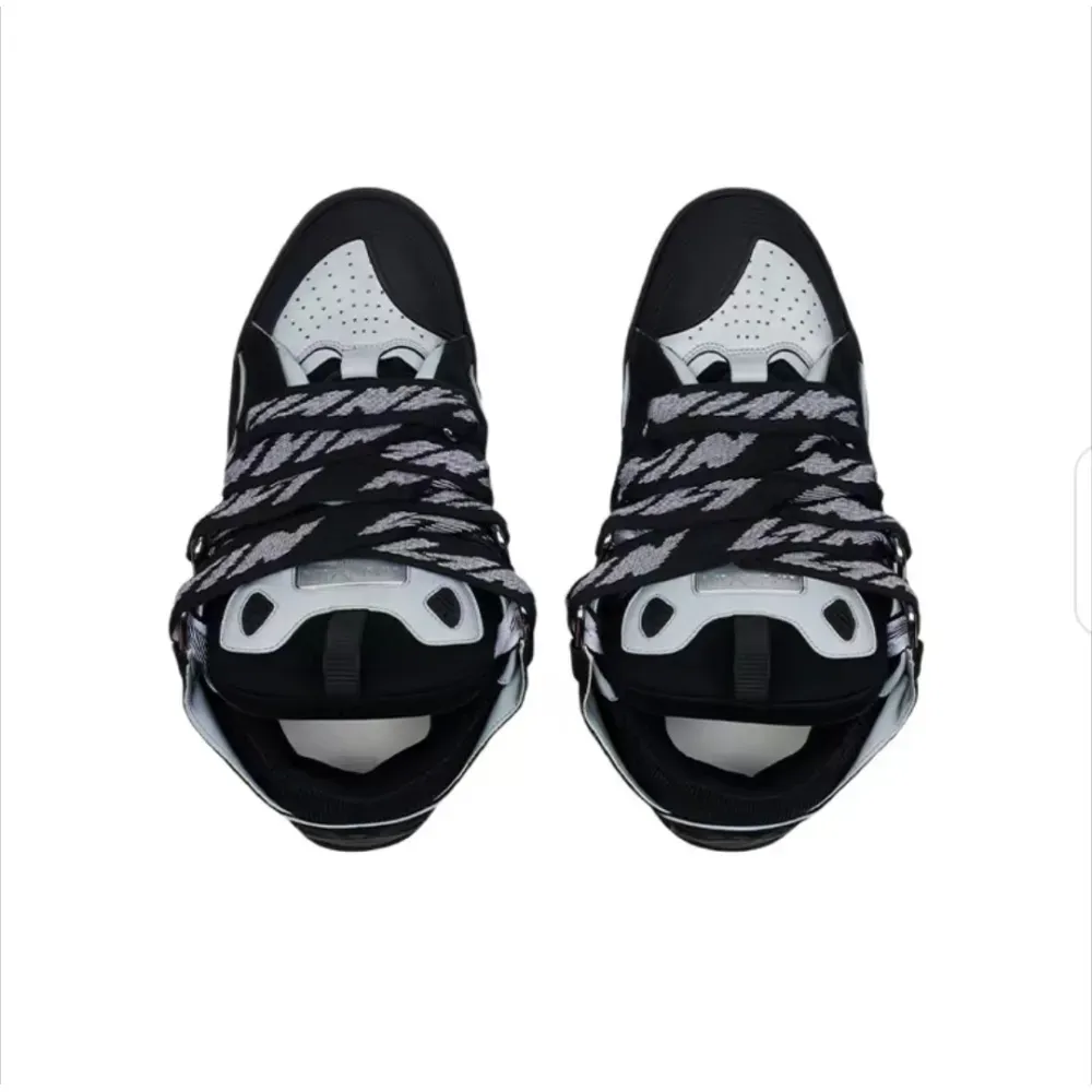 Lanvin Curb Sneaker Black Grey FM-SKRK11-REFL-P2210