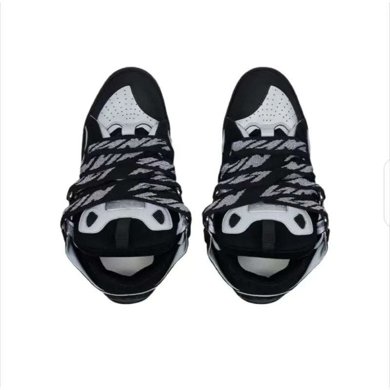 Lanvin Curb Sneaker Black Grey FM-SKRK11-REFL-P2210
