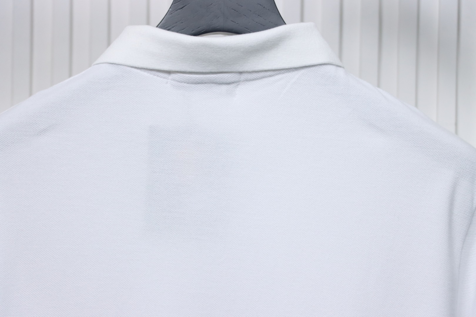 BAPE Letter Ape Head Short-Sleeved Polo Shirt White