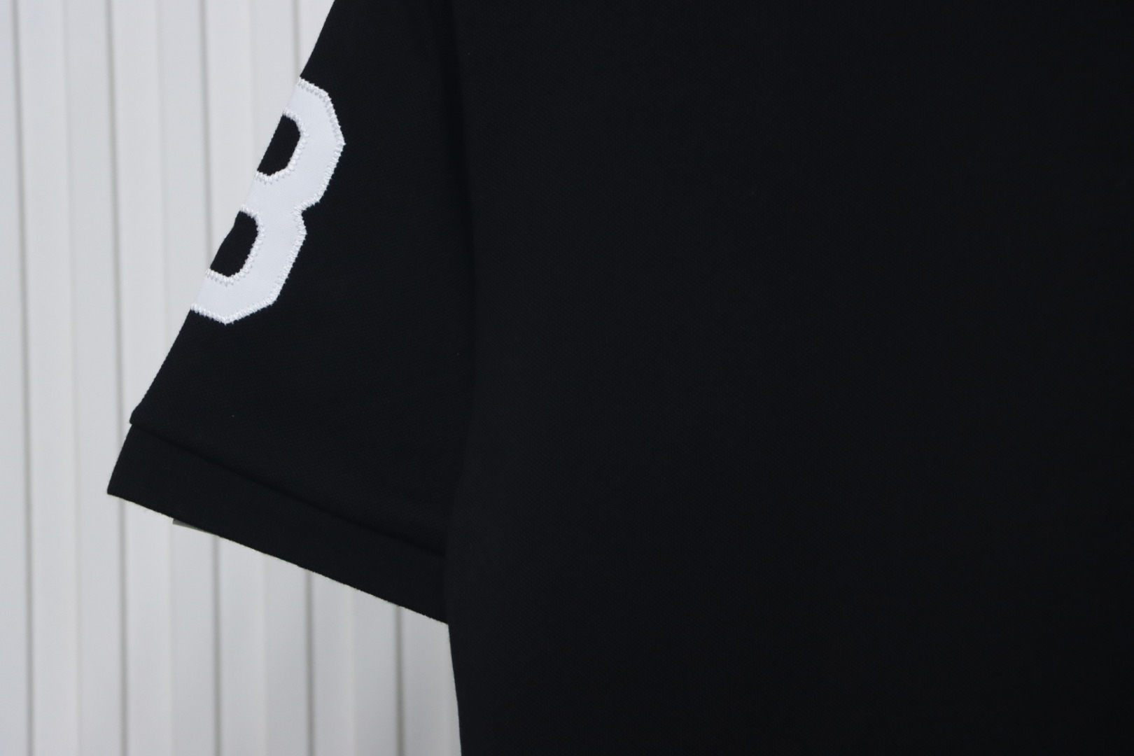 BAPE Letter Ape Head Short-Sleeved Polo Shirt Black