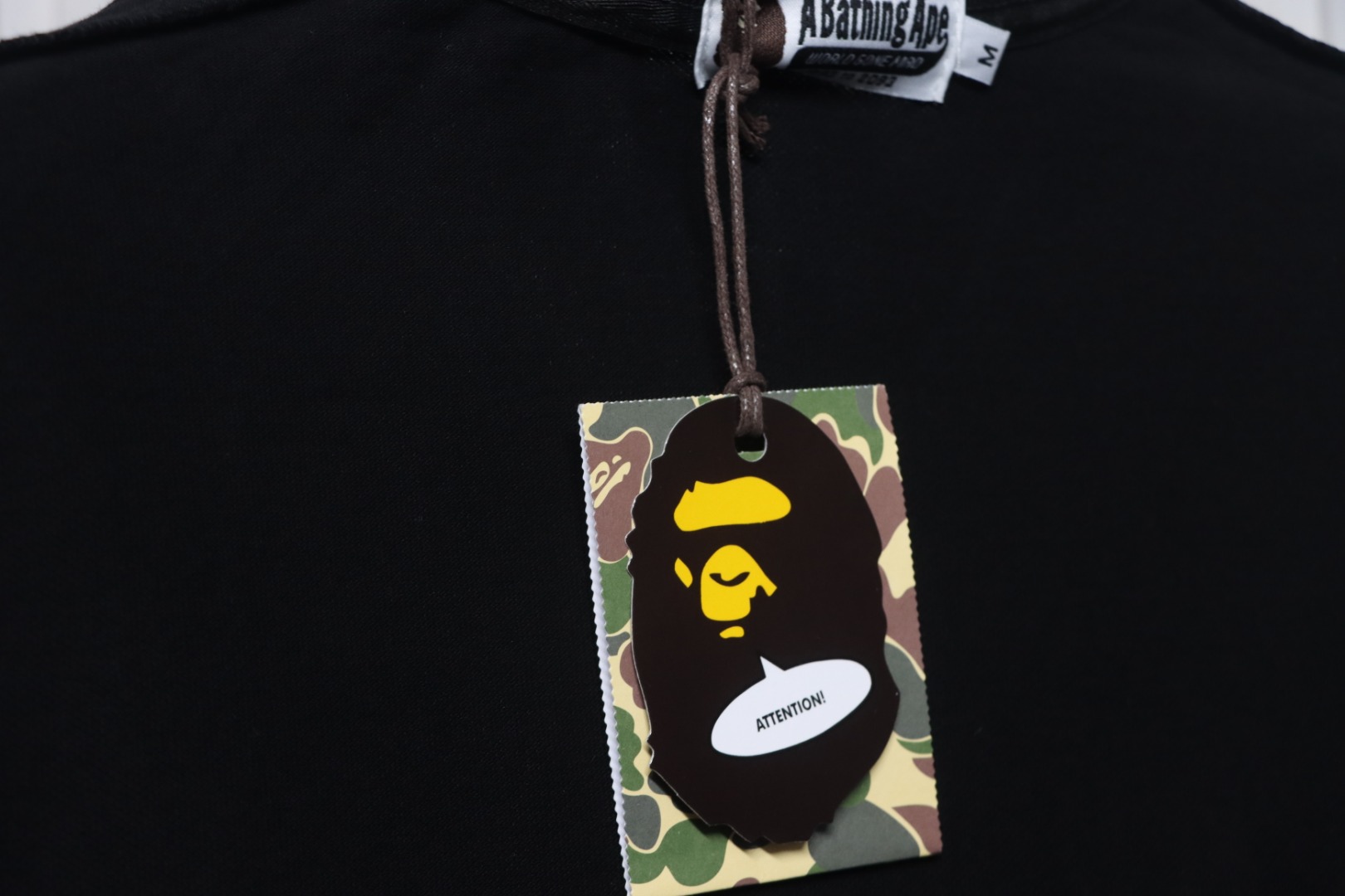 BAPE Letter Ape Head Short-Sleeved Polo Shirt Black