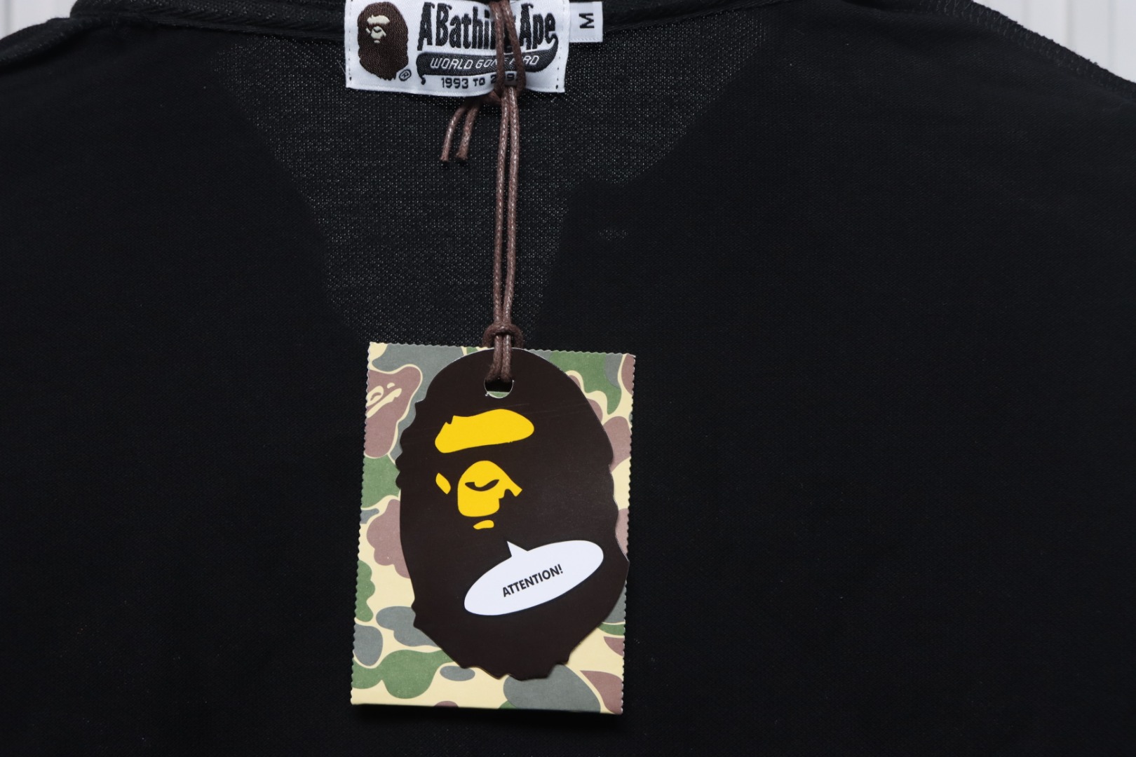 BAPE Pocket Ape Head Short-Sleeved Polo Shirt Black