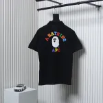 BAPE Pocket Ape Head Short-Sleeved Polo Shirt Black
