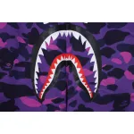 BAPE Camouflage Shark Mouth Shorts Purple