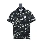 BAPE Classic Black And White Camouflage Short-Sleeved Black