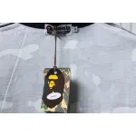 BAPE Classic Black And White Camouflage Short-Sleeved Black