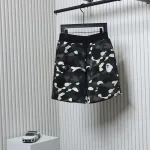 BAPE Classic Black Snd White Camouflage Shorts Black