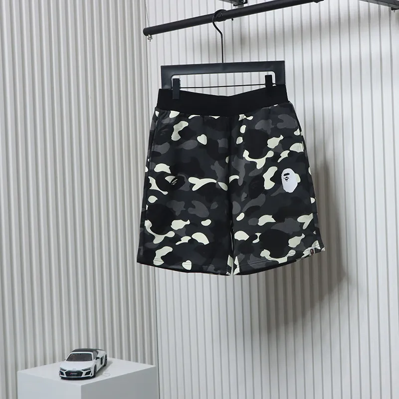 BAPE Classic Black Snd White Camouflage Shorts Black