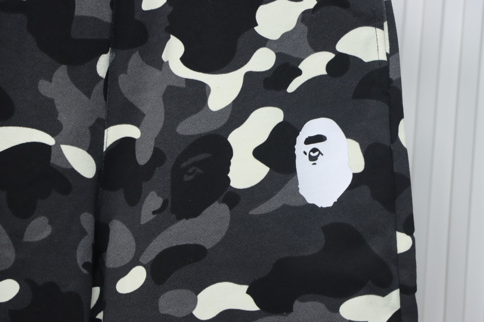 BAPE Classic Black Snd White Camouflage Shorts Black