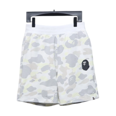 BAPE Classic Black Snd White Camouflage Shorts White 01