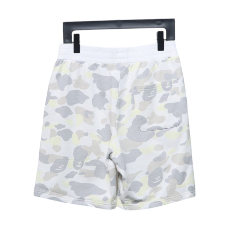 BAPE Classic Black Snd White Camouflage Shorts White