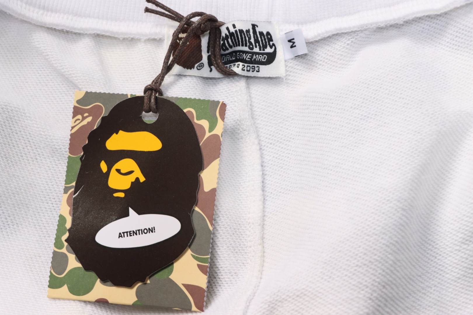 BAPE Classic Black Snd White Camouflage Shorts White