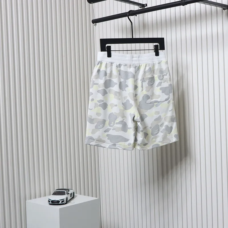BAPE Classic Black Snd White Camouflage Shorts White