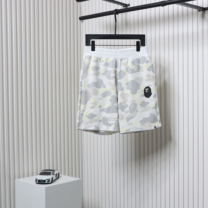 BAPE Classic Black Snd White Camouflage Shorts White