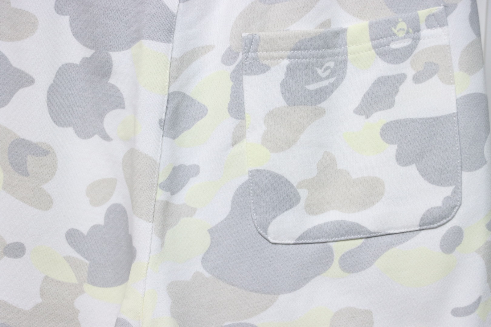 BAPE Classic Black Snd White Camouflage Shorts White