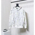 BAPE Luminous Camouflage Double Hooded Hoodie White