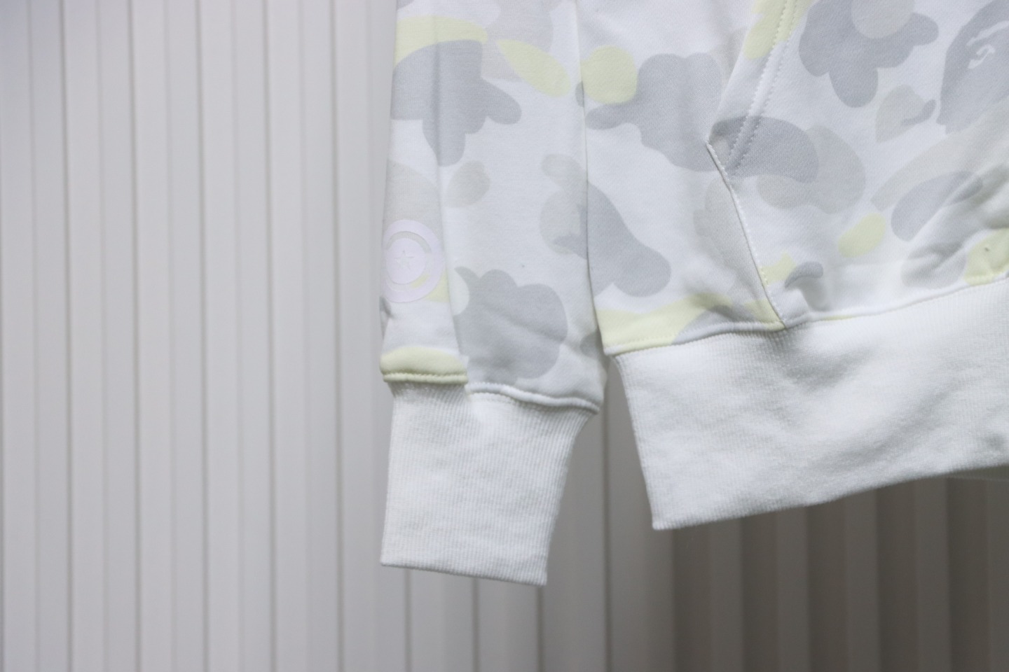 BAPE Luminous Camouflage Double Hooded Hoodie White