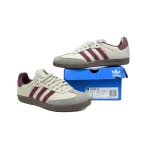 Adidas Samba OG Putty Grey Maroon ID1482