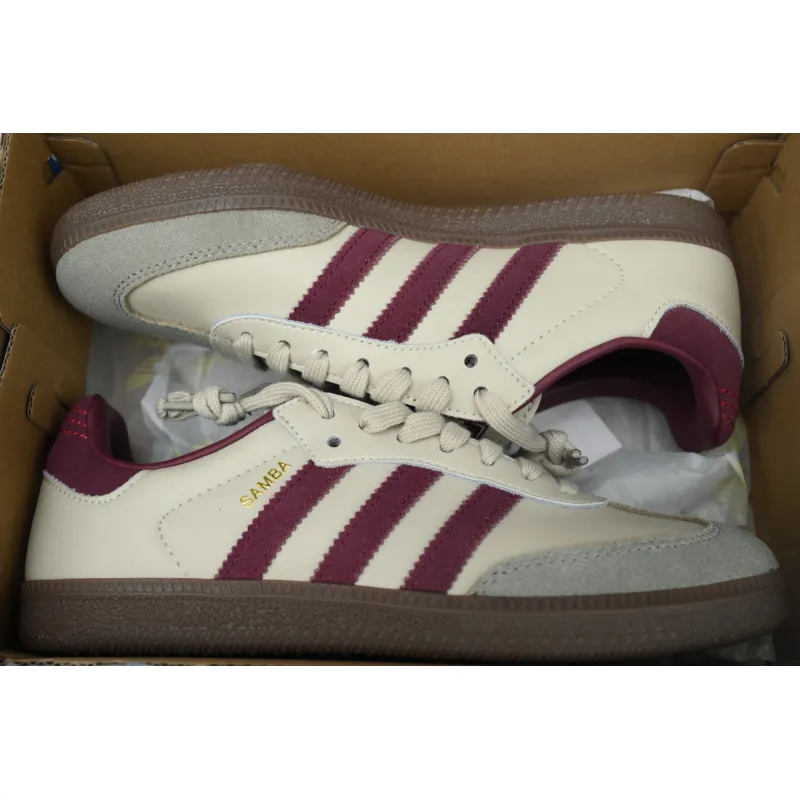 Adidas Samba OG Putty Grey Maroon ID1482