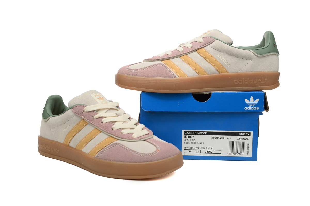 adidas Gazelle Indoor Off White Preloved Yellow ID1007