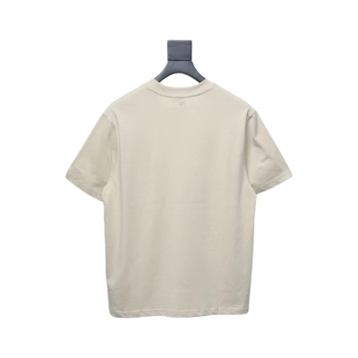 Ami Paris 25SS embroidered heart short-sleeved T-shirt Beige 02