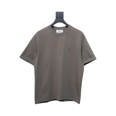 Ami Paris 25SS embroidered heart short-sleeved T-shirt Grey 01