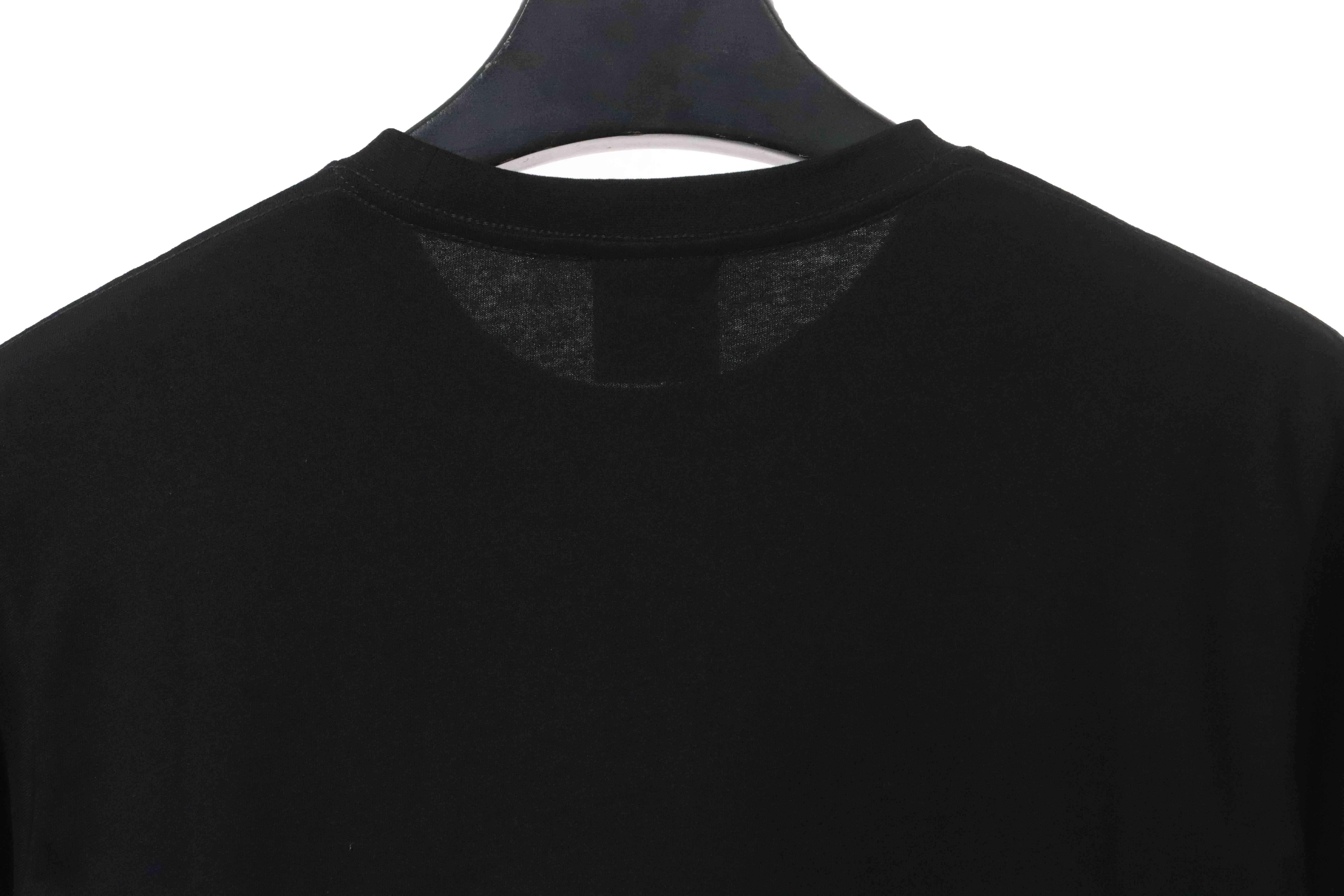 APE Camouflage Shark Mouth Zipper Short Sleeve Black and Red