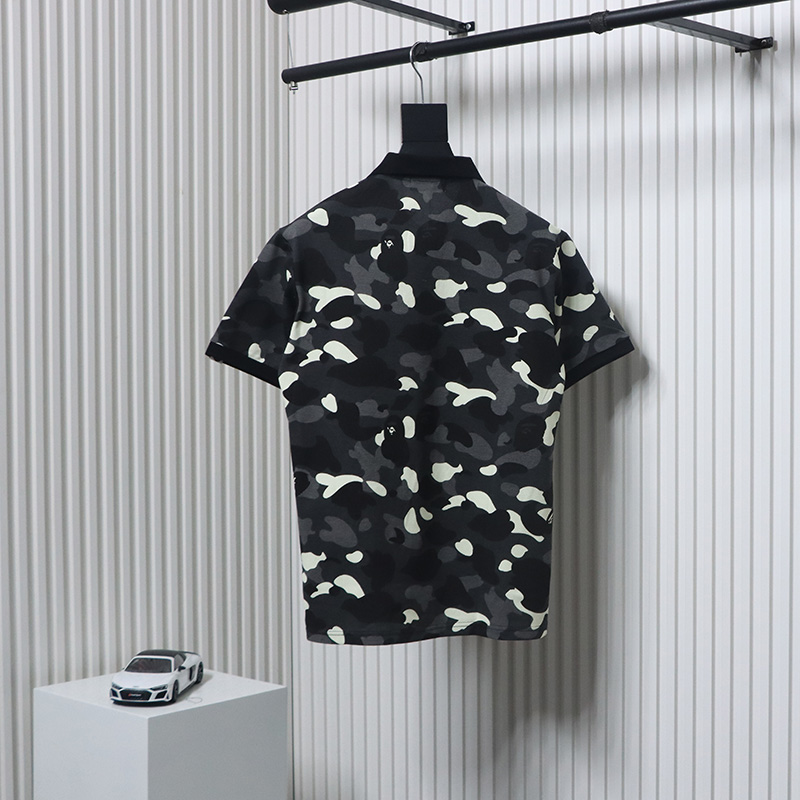 APE classic black and white camouflage short sleeve