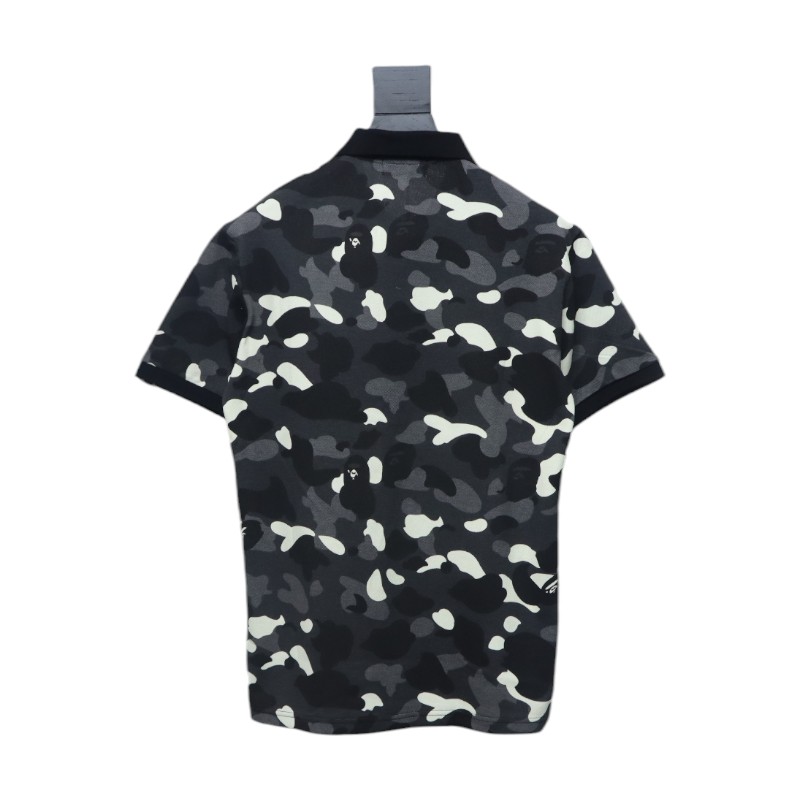 APE classic black and white camouflage short sleeve