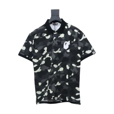 APE classic black and white camouflage short sleeve 01