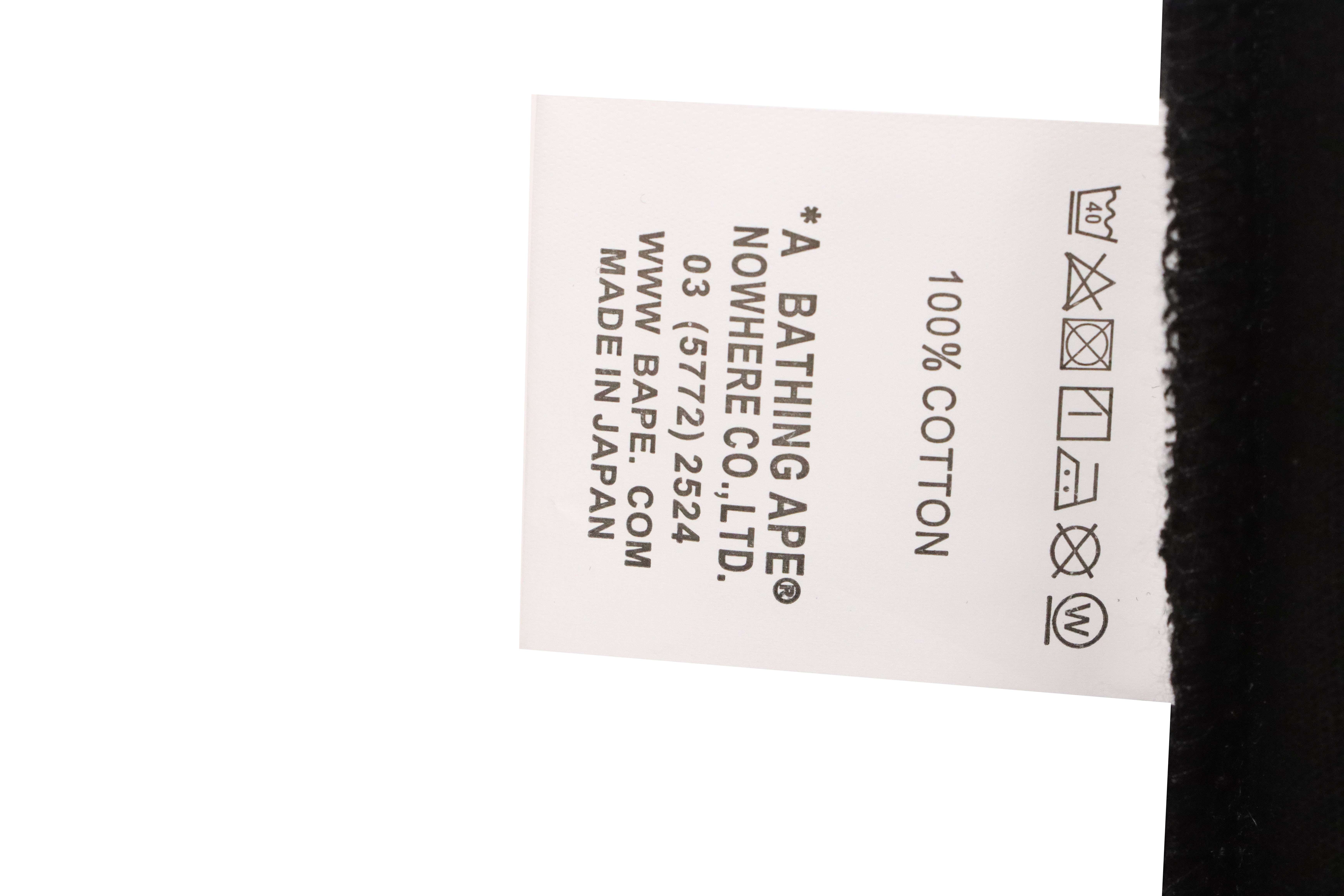 BAPE Camouflage Shark Mouth Zipper Short Sleeve Black and Blue