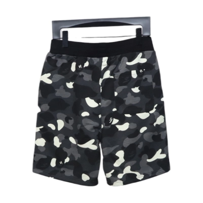 BAPE classic black and white camouflage shorts 02