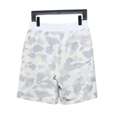 BAPE classic black and white camouflage shorts White 02