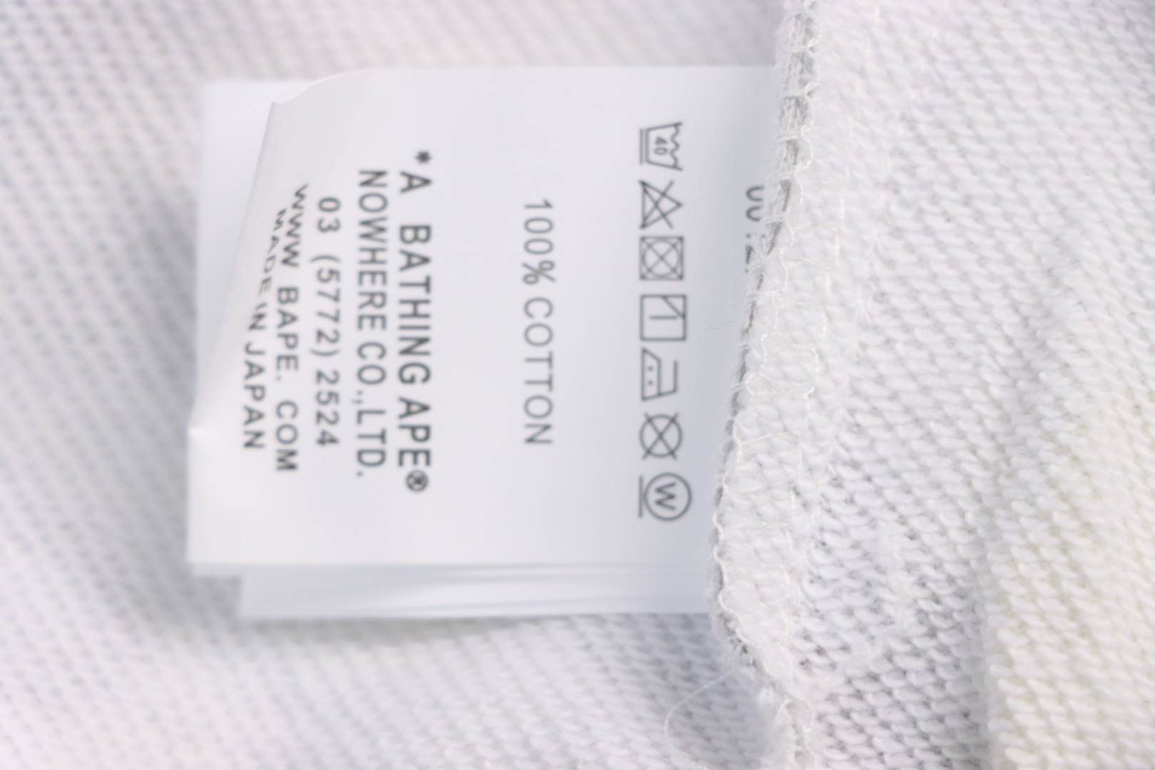 BAPE classic black and white camouflage shorts White