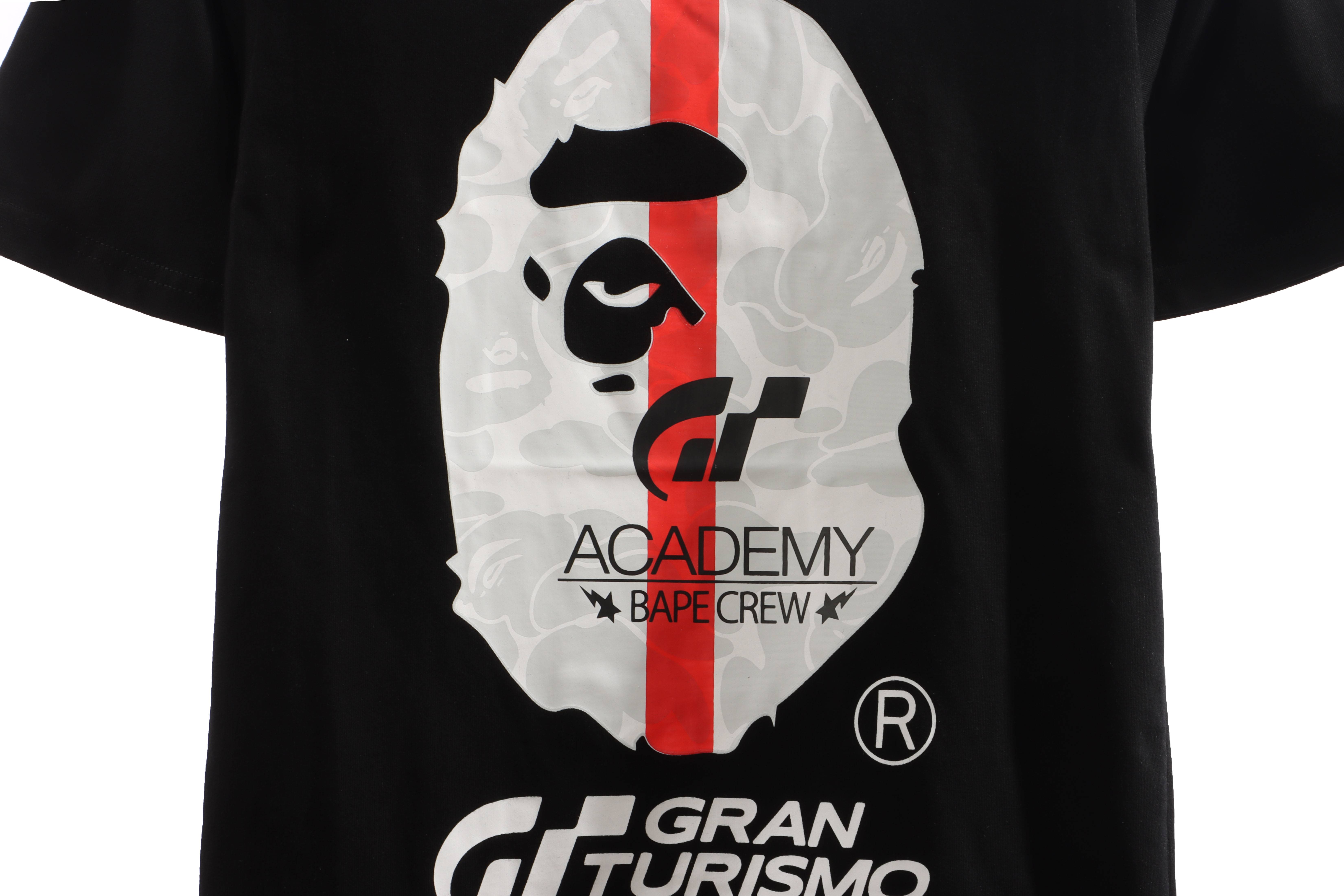 BAPE co-branded GRAN TURISMO ape head short sleeve black