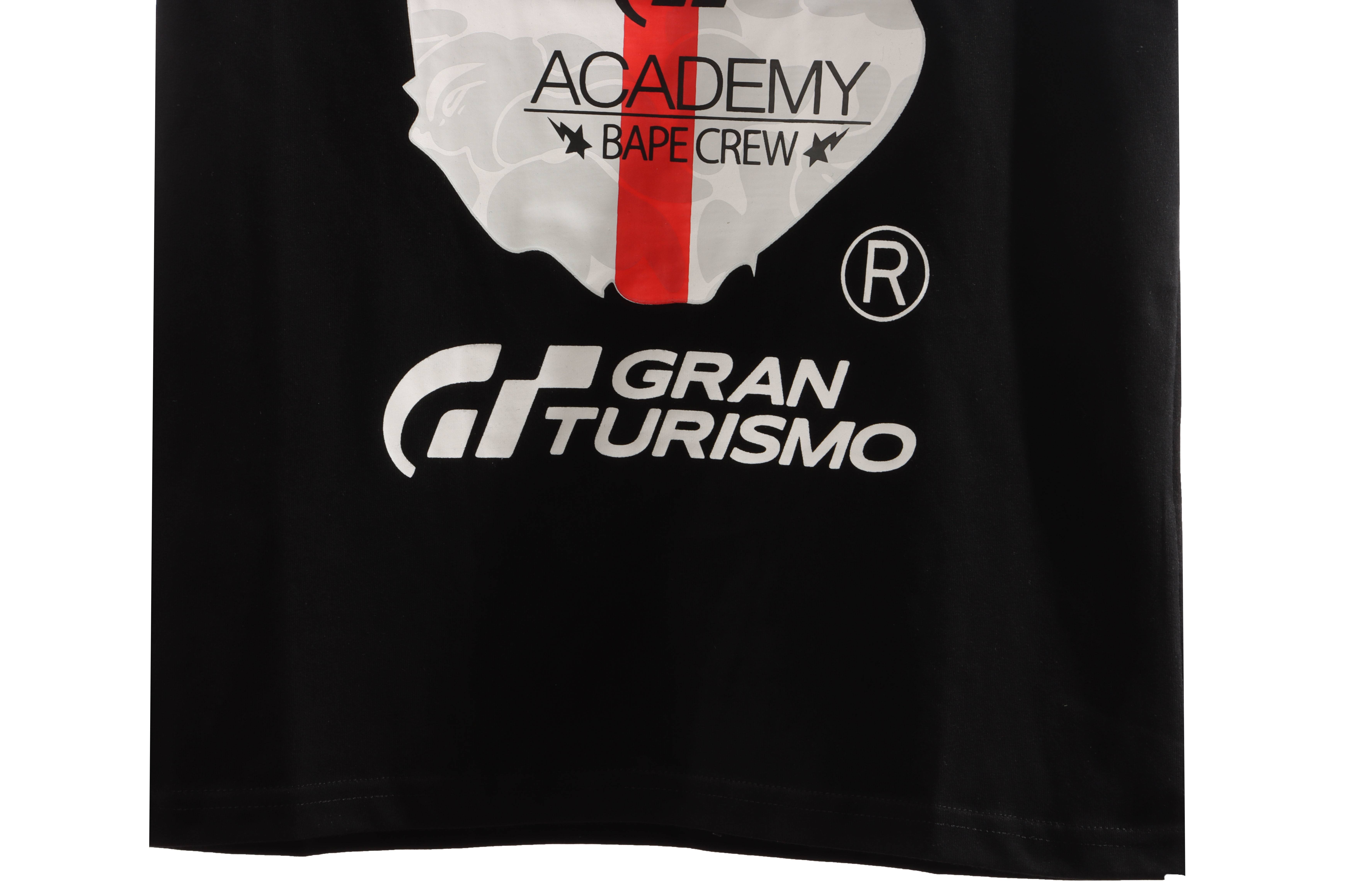 BAPE co-branded GRAN TURISMO ape head short sleeve black