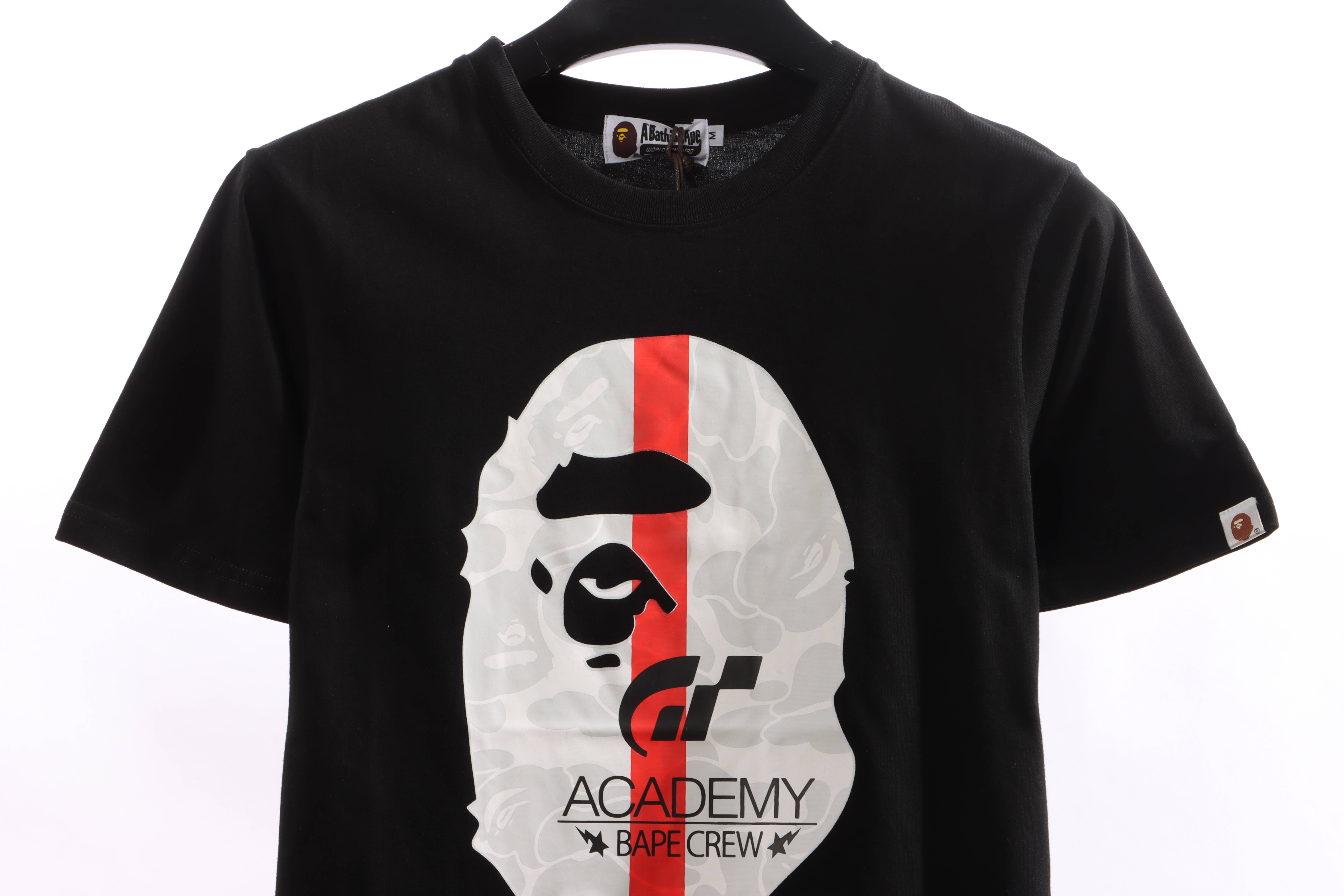 BAPE co-branded GRAN TURISMO ape head short sleeve black