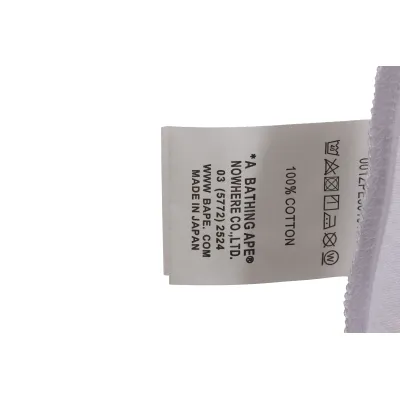 BAPE co-branded GRAN TURISMO ape head short sleeve white 02