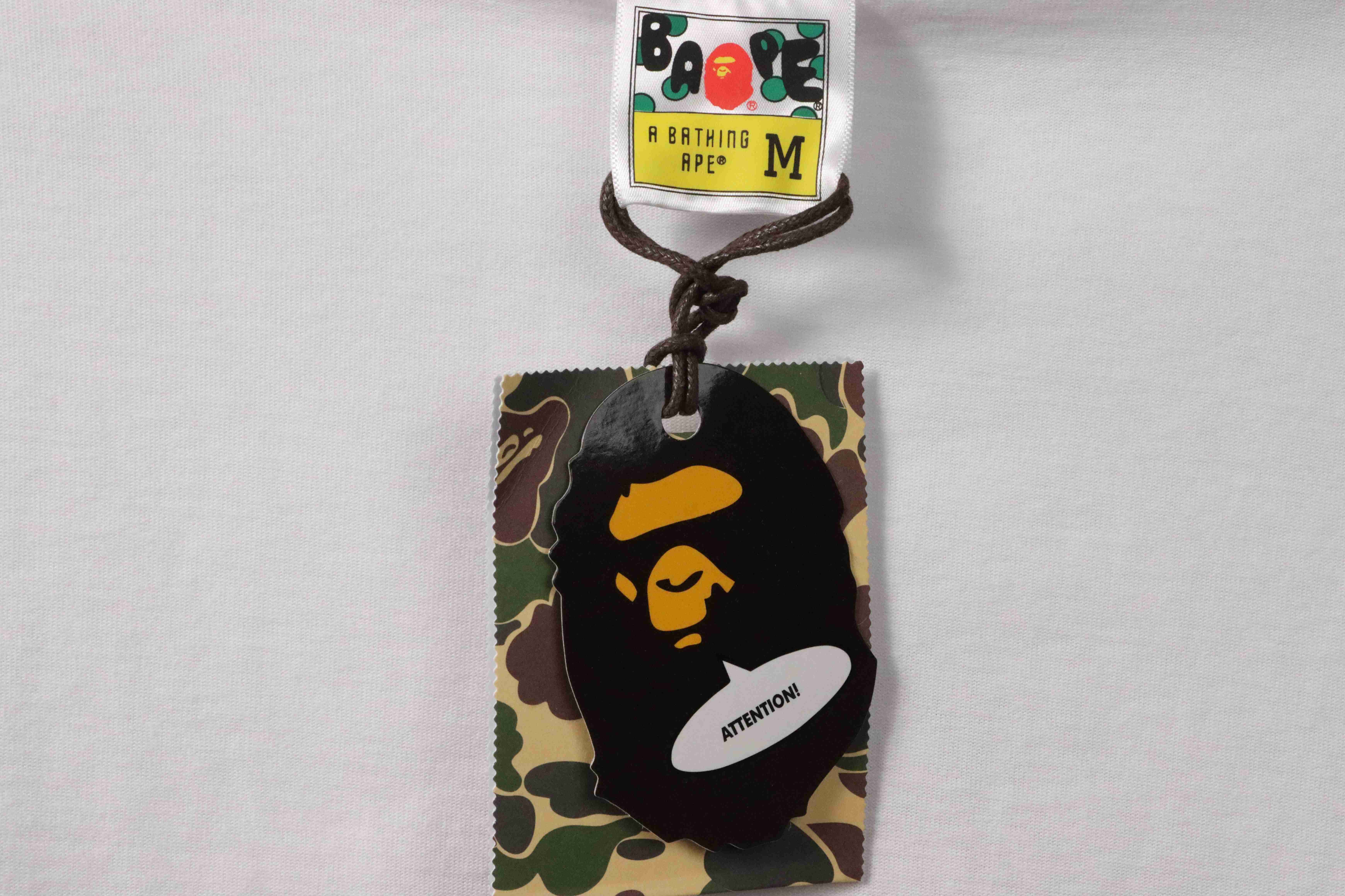 BAPE graffiti ape head print short sleeves