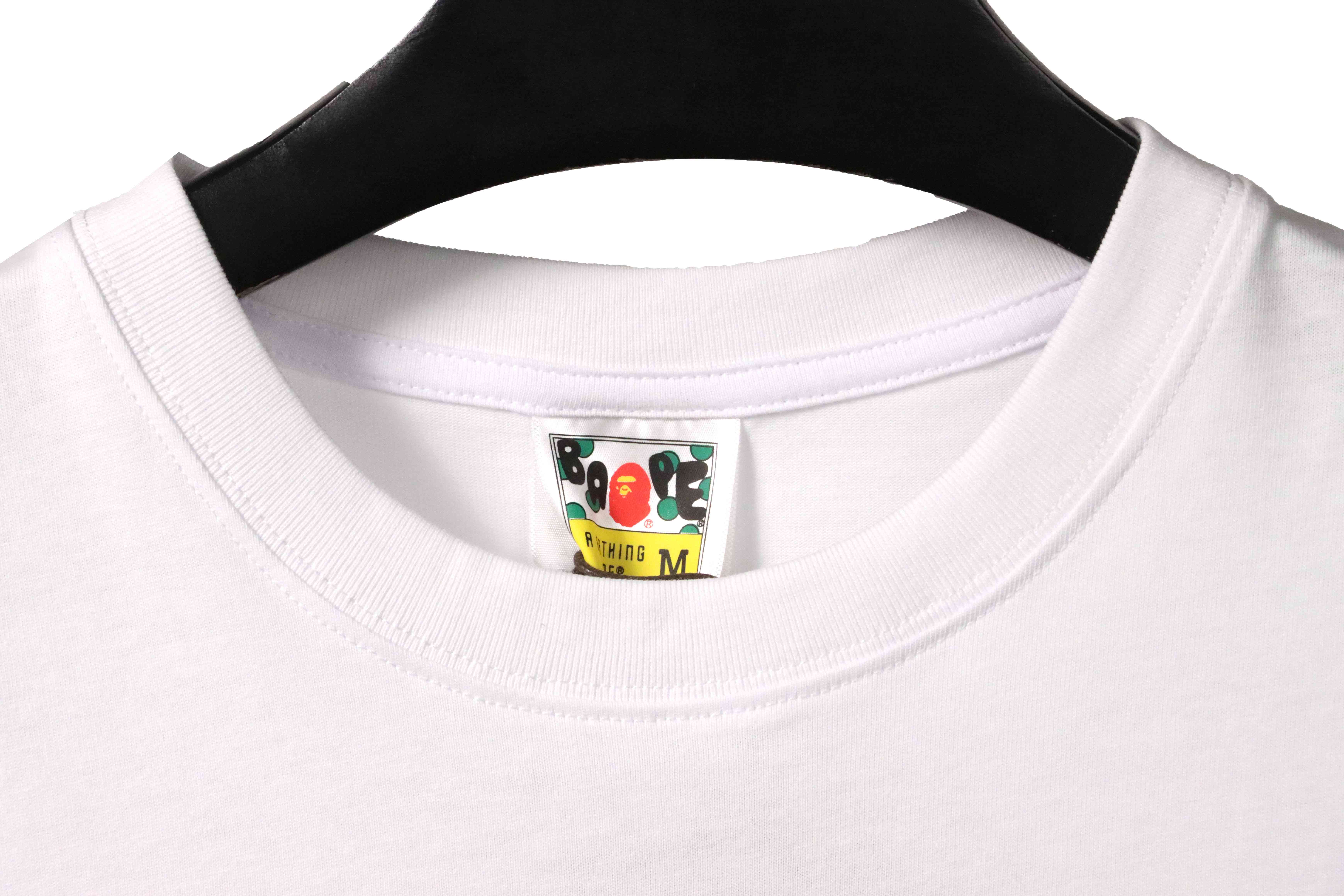 BAPE graffiti ape head print short sleeves