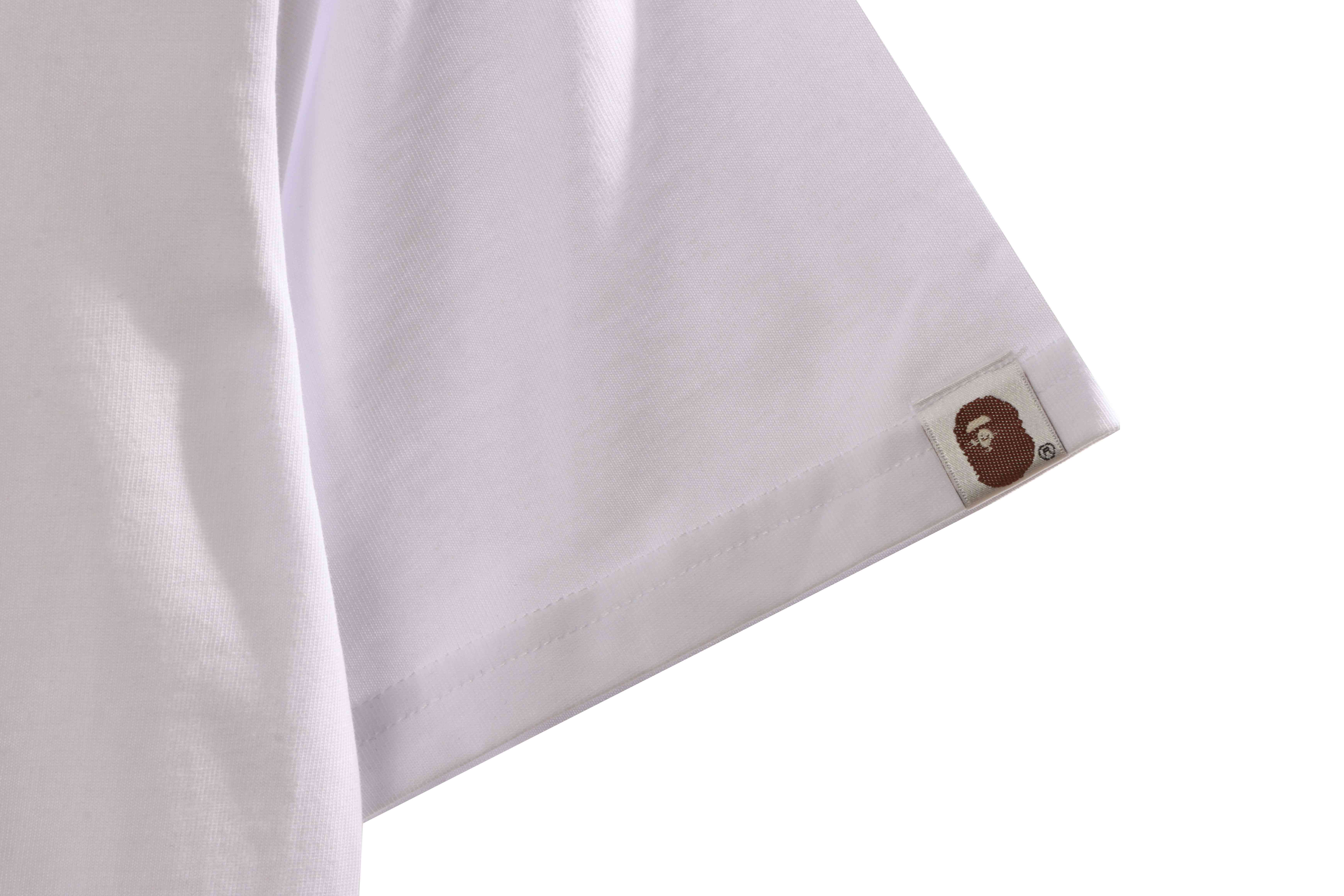 BAPE joint GT twill ape head short sleeve white