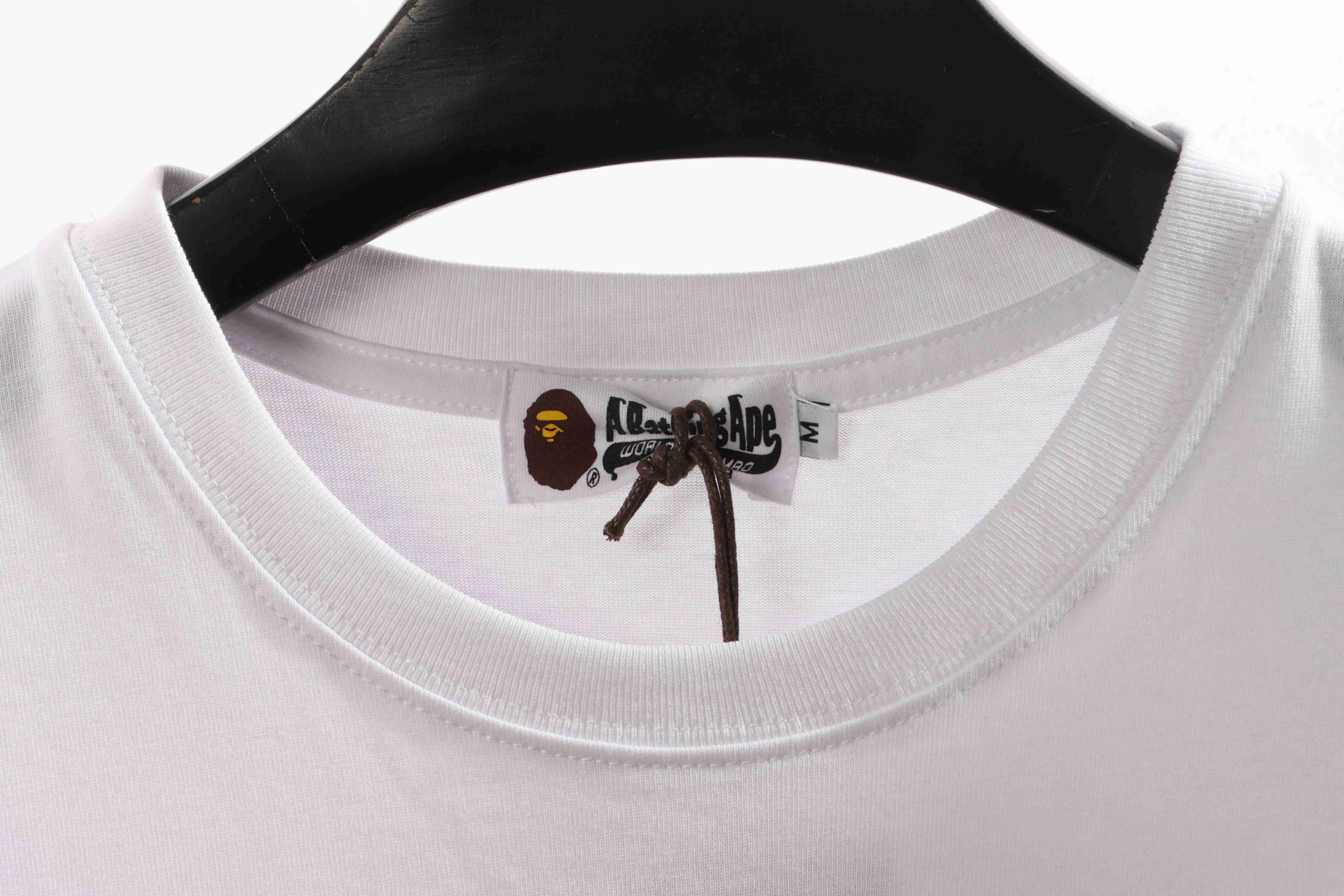 BAPE joint GT twill ape head short sleeve white